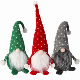 3 x Vánoční skřítek sada - 33 cm
