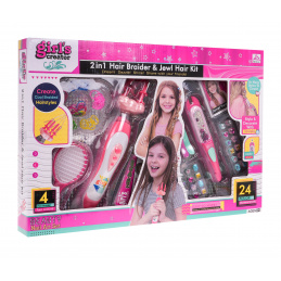 Sada na pletení copánků s bižuterií