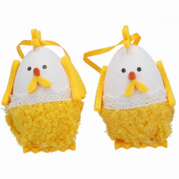 Látkový kuřátko ve tvaru vajíčka