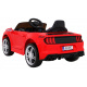 GT Sportovní autíčko na baterie pro děti červené + dálkové ovládání + pomalý start + nosič zavazadel + LED dioda MP3