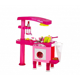 Aga4Kids Plastová kuchyňka KITCHEN Pink 6DZ071 - II. JAKOST