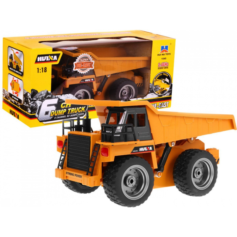 R/C auto 2.4G sklápěč Kovová kabina 1:18