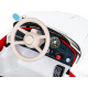 BMW 507 Retro dětské elektrické auto bílé + LED audio + dálkové ovládání + eko kůže + EVA + pomalý start