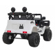 Toyota FJ Cruiser pro děti bílá + dálkové ovládání + pohon 4x4 + LED audio + EVA + pomalý start