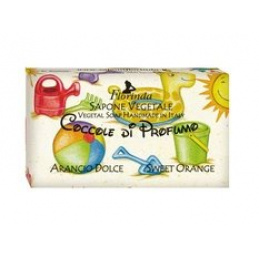 Přírodní rostlinné mýdlo v kostce pro děti Sladký Pomeranč 100 g FLORINDA univerzální