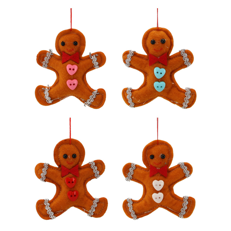 Aga Sada vánočních ozdob 4 ks Perníček