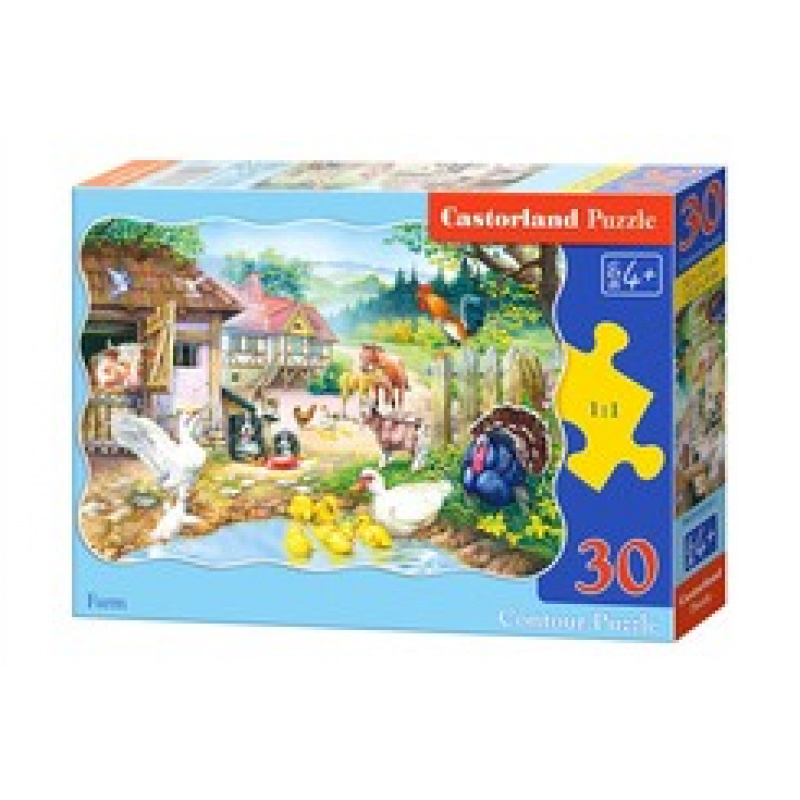 CASTORLAND puzzle 30 dílků - Zemědělský podnik