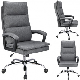 Otočná židle ESPO látka - tmavě šedá