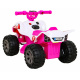 Nejrychlejší bateriová čtyřkolka pro děti Růžová + 25W motor