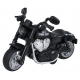 Kovová Motorka Černá s Funkcí Světel a Zvuku