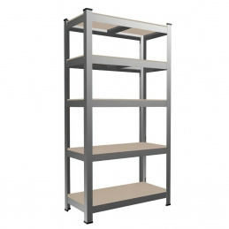 Aga Kovový regál 180x90x30 cm 5 polic