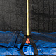 Aga SPORT PRO Trampolína 400 cm Modrá + ochranná síť + žebřík + kapsa na obuv