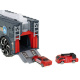 Aga Transportér 2v1 Parkovací garáž hasiči + 3 auta Červená