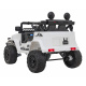 Toyota FJ Cruiser pro děti bílá + dálkové ovládání + pohon 4x4 + LED audio + EVA + pomalý start