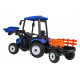 MEGA Traktor D68 s přívěsem modrý