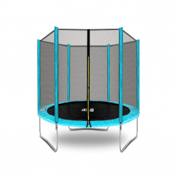 Aga SPORT TOP Trampolína 180 cm Světle modrá + ochranná síť