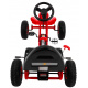 Šlapací motokára Champion pro děti 3+ Červená + Nafukovací pneumatiky + Nastavitelné sedadlo + Ruční brzda