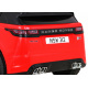 Range Rover Velar baterie červená + dálkové ovládání + EVA + pomalý start + MP3 LED