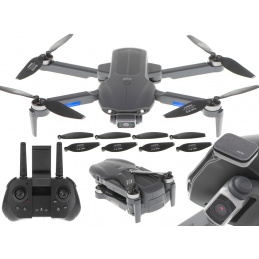 Aga Dron RC F9 6K HD kamera GPS wifi dosah 2000 m šedý
