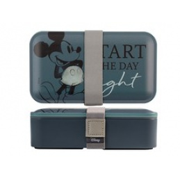 Bento dóza / Krabička na oběd s příborem 12m+ LULABI Mickey Blogger