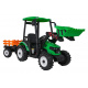Vozidlo MEGA Traktor D68 s přívěsem Zelený