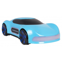 Vozidlo s funkcí kouře ovládané dálkovým ovladačem a hodinkami modré Vozidlo s funkcí kouře ovládané dálkovým ovladačem a hodinkami modré