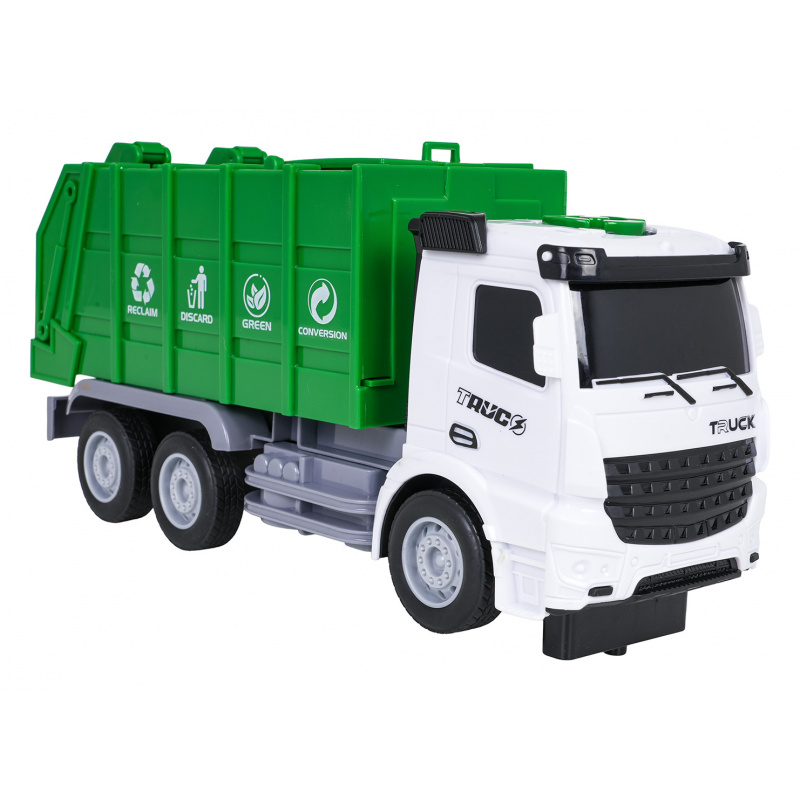 Popelářské auto s funkcí světel a zvuku