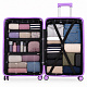 Aga Travel Sada cestovních kufrů MR4673 Žlutá/Fialová
