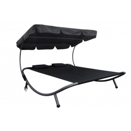 Linder Exclusiv Zahradní lehátko pro dvě osoby se stříškou 2DAZ648 - II. JAKOST