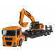 Otočná stavební vozidla pro děti 3+ Nákladní auto + bagr + vrtačka/šroubovák 185 el.