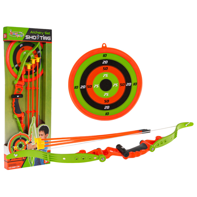 Sada lukostřelce s terčem a šípy