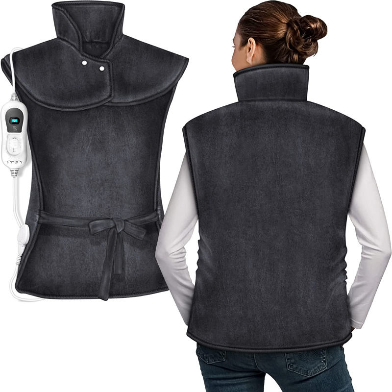 Tresko Elektrická vyhřívací vesta na záda a krk Tmavě šedá 2DAZ015 - II. JAKOST