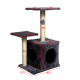 Aga Škrabadlo pro kočky 30x45x70 cm Černé