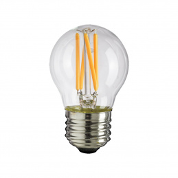 LED žárovka  - E27 - G45 - 6W - 510Lm - filament - teplá bílá