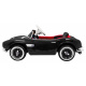 BMW 507 Retro dětské elektrické auto černé + LED audio + dálkové ovládání + eko kůže + EVA + pomalý start