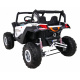 UTV-MX bateriová buggy pro děti Bílá + pohon 4x4 + dálkové ovládání + LED audio + úložný prostor + EVA + pomalý start