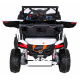 UTV-MX bateriová buggy pro děti Bílá + pohon 4x4 + dálkové ovládání + LED audio + úložný prostor + EVA + pomalý start