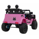 Toyota FJ Cruiser pro děti růžová + dálkové ovládání + pohon 4x4 + LED audio + EVA + pomalý start
