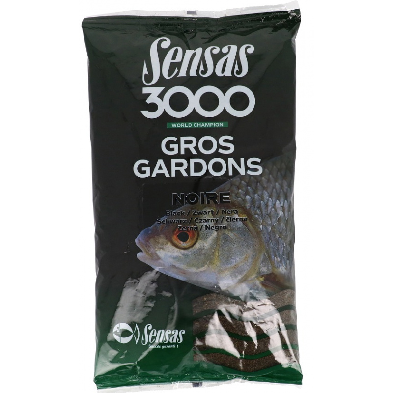 Sensas Krmítková směs 3000 Gros Gardons Noir 1kg