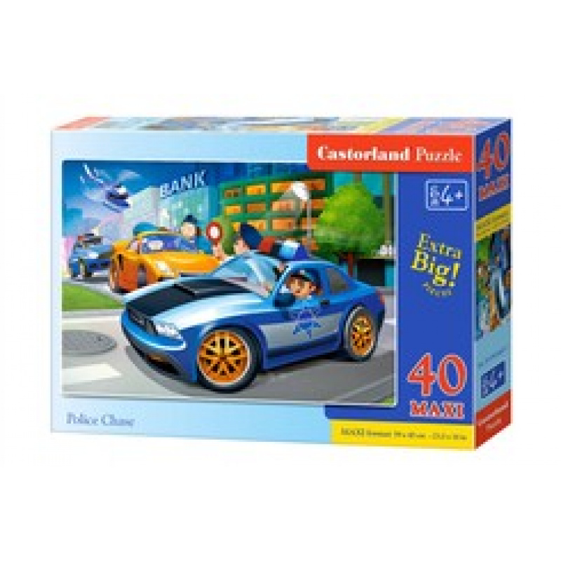 CASTORLAND puzzle 40 MAXI dílků - Policejní honička