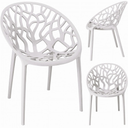 Plastová židle ALBERO bílá