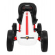 ABARTH šlapací motokára pro děti Bílá + EVA kola + Ruční brzda + Volnoběh