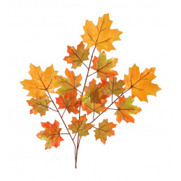 Umělá rostlina Kytice Větev javorových listů podzimní sada 2 kusy - 70 cm