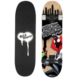VELKÝ DŘEVĚNÝ SKATEBOARD SPIDERMAN MILES MORALES