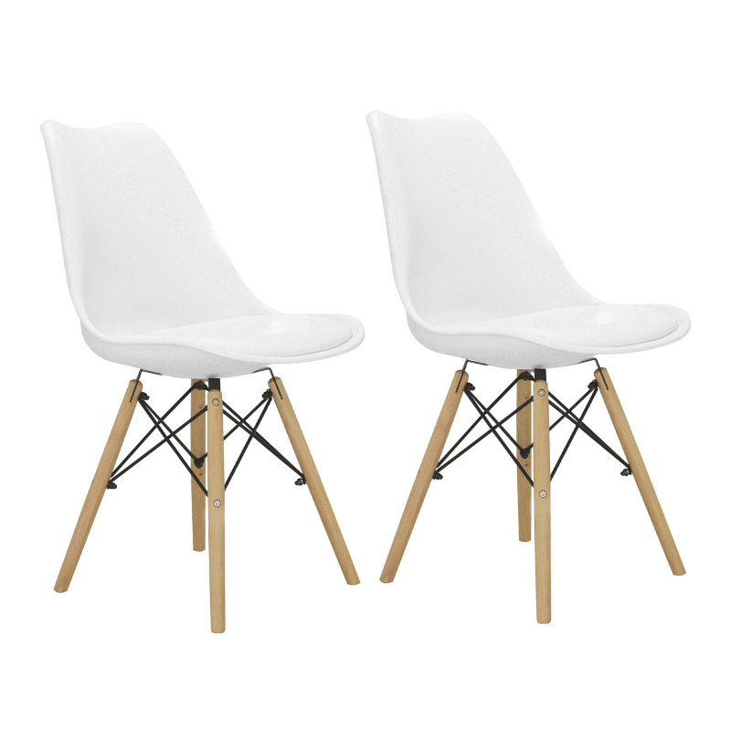 Aga 2x Jídelní židle MR2035 Bílá