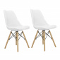 Aga 2x Jídelní židle MR2035 Bílá