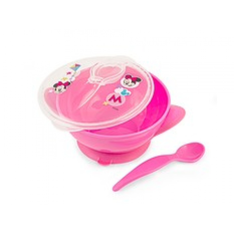 Miska s víkem a lžičkou 4m+ LULABI Minnie