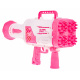 Mýdlová bublina Baby Gun 3+ růžová vějířová pistole + bublinková tekutina
