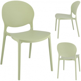 Plastová židle JUSTIN sage