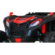 ATV Závodní bugina pro 2 děti Červená + pohon 4x4 + dálkové ovládání + pomalý start + MP3 LED